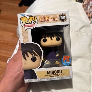 Funko Pop! InuYasha Miroku Figure - Black and Purple